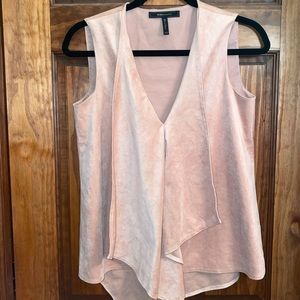 BCBGMAX pink suede dress/going out top